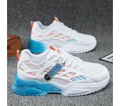 Zapatos de papá para hombre, zapatos de malla transpirables de verano, zapatillas de deporte para hombre, zapatos blancos pequeños, zapatos para correr de suela gruesa 39