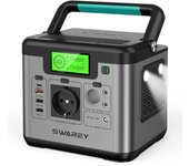 Central eléctrica Powerstation Generador de energía 500W(Pico 1000W) Generador solar SWAREY S500 Pro 518Wh Cargador de batería externa