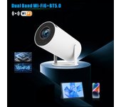 Proyector HY300PRO HD 720P Mini proyector dormitorio exterior resolución dura 4K soporte AV1 UK
