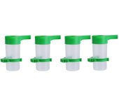 4 bebederos para mascotas, comederos y bebederos con clip para jaulas de pájaros, loros, cacatúas y periquitos.