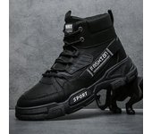 Botas de hombre Botines de otoño Botines de exterior de invierno Zapatos altos cómodos para hombre Botas de trabajo de plataforma Botas Hombre 39 caqui