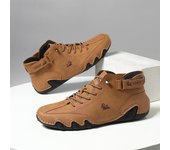 Zapatillas deportivas casuales para hombre, botas Martin de otoño e invierno, zapatos de caña alta de pulpo para hombre, botas cortas casuales para hombre 48 blanco