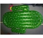 Flotador inflable para piscina con forma de cactus, gran flotador para natación al aire libre para adultos y niños, fiesta de verano verde