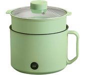 Olla eléctrica multifuncional para cocinar fideos, pequeña y rápida, ideal para estudiantes.