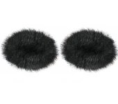 Compatible con Hollyland Lark M1 y Lark C1 Micrófono de solapa Parabrisas 2 piezas Micrófono de solapa Micrófono de clavija para exteriores Parabrisas Ruido