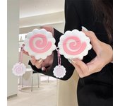 Bonita funda 3D con diseño de pastel de pescado japonés para Airpods Pro 2 con llavero. Funda protectora de silicona para Airpods para niñas. for airpods 1 2