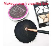 Limpiador de brochas de maquillaje, removedor de esponja, estera de limpieza de aluminio, caja de lavado en polvo, Kit de limpieza 1PC