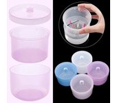 Esterilizador y desinfectante para cabezales de pulido de brocas para manicura, caja de limpieza de herramientas para uñas, estuche de almacenamiento para manicura, accesorios para manicura. puro