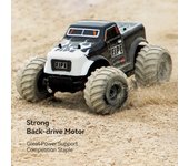 Coche teledirigido, 1:20 Camión teledirigido todoterreno de 2,4 GHz para niños, eléctrico 1 Battery blanco/negro