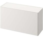 Yamazaki Jitsugyo 6087 Soporte magnético para mascarilla 3D blanco aprox.. Gancho de almacenamiento para máscara de entrada de torre de 25,5 x 9,5 x 14 cm (ancho x profundidad x alto) incluido