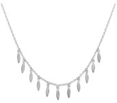 Les Trésors De Lily [P1972] - Collier Argent 'Navajos' argenté (rhodié) - 70x10 mm plata