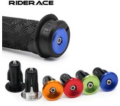 1 par de tapones para manillar de bicicleta de aleación de aluminio, tapones para manillar de bicicleta de montaña, accesorios de ciclismo, antideslizantes y firmes. plata