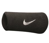 Muñequera Nike Jumbo Swoosh (Paquete de 2) One Size negro/blanco