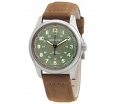 Reloj unisex Hamilton Khaki Field titanio esfera verde 25 joyas automático H70205860 100M verde