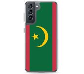 Coque Téléphone - Samsung - Galaxy S21 Plus - Drapeau de la Mauritanie - Souple - Multicolore