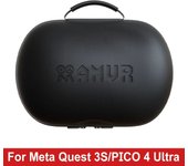 with Handle VR Glasses Storage Bag Portable Protective Box for Meta Quest 3S/PICO 4 Ultra