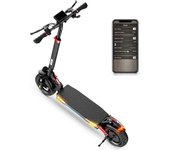 Patinete eléctrico todoterreno iScooter iX3: autonomía de 40 km, motor de 800 W, doble suspensión y neumáticos de aire | Velocidad de 40 km/h y carga de 120 kg(SIN ABE) M negro