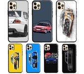 Funda con ilustración de coche de rally para iPhone XR, X, XS, MAX, SE 2020, 6S, 7, 8 Plus, 12 Mini, 11, 13 Pro Max iPhone 5 5S SE