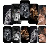 Funda para teléfono con póster de león africano para iPhone 16, 15, X, XR, Samsung Galaxy S24, S23, A16, A06, 14C, A15, A05, Xiaomi Redmi Note 13, 12, 11 Pro Max, 14 Plus, Huawei OPPO for Redmi Note 12 5G aero