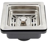 Cesta coladora para fregadero de cocina, escurridor cuadrado, Kit de enchufe Clack, tapón para lavabo, filtro de residuos para lavabo A