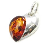 Les Trésors De Lily [I8970] - Colgante de plata 'Love' ámbar marrón