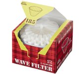 Filtro de papel de café Kalita Wave Filter para 2 a 4 personas, 50 piezas, blanco, elegante, para acampar al aire libre, cafetería, regalo de boda antiguo, regalo de cumpleaños blanco