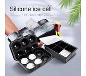 Molde para cubitos de hielo de silicona con forma de panal y forma de bola cuadrada A