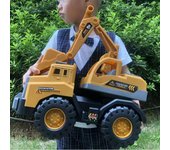 Camión mezclador excavadora para niños, camión de ingeniería, juguetes, grúa para niños, excavadora, playa, coche de inercia, juguetes