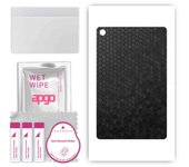 apgo skin sticker film foil vinyl for the BACK compatible with Huawei MatePad 10.4 SE, scratch-resistant, easy to install - Black Honeycomb