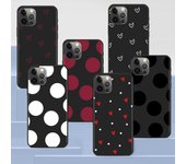 Funda de silicona con forma de corazón y ondas para iPhone 14, 11, 13, 12 Pro Max, Xr, 7, 8 + Se 2020, Xs, 6, 6s Plus, 5, 5s iPhone 6 6s