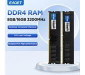 RAM DDR4 8G/16G 3200MHZ Admite la función de overclocking Intel XMP 2.0 a 1,2 V Memoria para computadora de escritorio Intel AMD de bajo voltaje 8GB