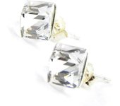 Les Trésors De Lily [I1086] - BO Plata 'Crystal Cubes' blanco 6 mm blanco