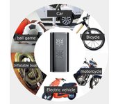 Bomba de aire inteligente portátil de 6000 mAh y 150 PSI, compresor automático para inflar neumáticos de motocicletas y bicicletas