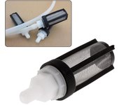 Filtro de entrada de acuario de acero inoxidable con micromalla para bomba de agua de pecera, compatible con mangueras de 7 mm y 8 mm de diámetro interior.