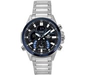 Casio Reloj analógico digital Edifice Smartphone Link de cuarzo con esfera gris ECB-30DB-1A 100 m para hombre