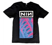 Camiseta unisex de algodón neón  Pretty Hate Machine  de Nine Inch Nails para adultos S negro