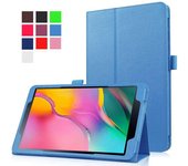 Funda de cuero PU con dos soportes plegables para tableta Samsung Galaxy Tab 4 de 8 pulgadas 2019, funda protectora para tableta T330 TAB 4 T330 rojo