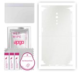 apgo Protective Skin Sticker for the back+sides compatible with Oppo Reno Z, Full Wrap Film, Foil, Vinyl - Pattern Matte Transparent