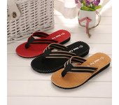 Chanclas de verano para hombre, sandalias de playa antideslizantes para interiores y exteriores, zapatos planos informales, Zapatillas de casa de alta calidad para hombre 40 marrón