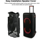 Funda protectora para altavoz, resistente al agua, resistente al polvo, de malla y resistente a arañazos, fácil instalación, para JBL Partybox 310 negro