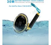 Puerto domo para GoPro funda carcasa impermeable para GoPro Hero 5 6 7 protección subacuática domo de buceo accesorios para lentes GoPro