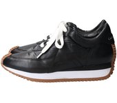 Zapatillas deportivas de materiales mixtos 645012 Negro cm [Carano] Cordones Mujer 23.0 negro