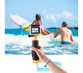 Correa flotante para accesorio de montaje manual con agarre flotante de agua Puluz para Gopros Hero Black&Yellow