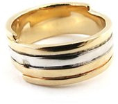 Anillo Chapado en Oro 'Coreografía' 2 tonos 52