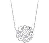 Les Trésors De Lily [L4605] - Collier Argent 'Carmen' argenté (rhodié) - 25 mm plata