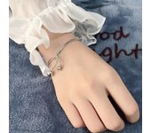 Pulseras de acero inoxidable con colgante de campana pequeña y cadena de serpiente de doble capa, sencillas y elegantes, para mujer, joyería de muñeca con temperamento