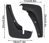 4Pcs For Toyota probox 2002 High Quality Mudflaps Protector Mudguard Splash Guitars Guards Fender Mud Flaps car Accessories