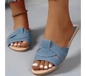 Nuevas zapatillas de moda para mujer, sandalias planas sexys, zapatillas casuales para playa de arena para mujer, elegantes zapatillas con forma de boca de pez para mujer 42 chocolate