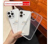 Funda para teléfono Apple iPhone 15 16Pro Max TPU transparente de 2,0 mm de grosor iPhone 11 Pro Max