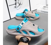 Sandalias de hombre de comercio exterior, zapatos de playa para hombre, zapatos de viaje, sandalias de ocio para hombre, sandalias para estudiantes, ropa de abrigo, zapatillas de casa para hombre 40 gris